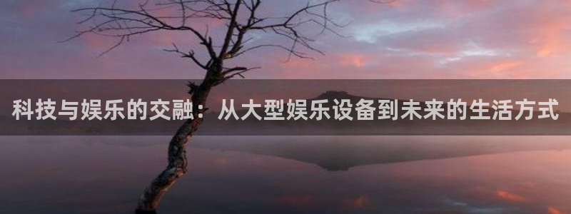 极悦娱乐平台登录：科技与娱乐的交融：从大型娱乐设备到未来的生活方式